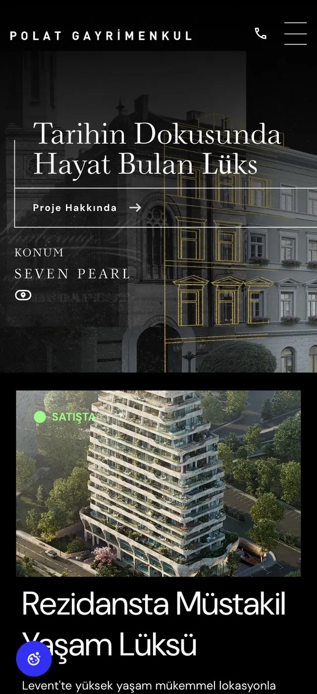 Polat Gayrimenkul web sitesi
